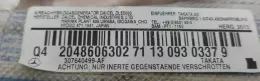 13109303379 штора подушек безопасности Mercedes-Benz C W204 2013