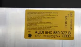 8H0880077B штора подушек безопасности Audi A4 S4 B6 8E 8H 2006