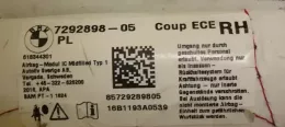 729289805 штора подушек безопасности BMW 4 F32 F33 2016