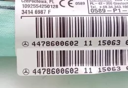 A4478600602 штора подушок безпеки Mercedes-Benz Vito Viano W447 2014