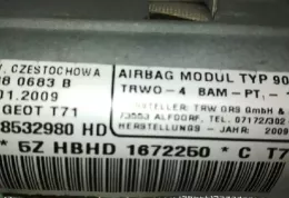 53745 штора подушек безопасности Peugeot 308 2007