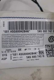 ASG800H2B4K штора подушек безопасности Volkswagen Golf VI 2009