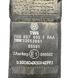 7H0857805F передній ремінь безпеки Volkswagen Transporter - Caravelle T5 2005