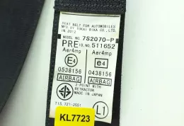 KL7723 передній ремінь безпеки Toyota Prius (XW30) 2011