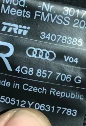 C150512 передний ремень безопасности Audi A7 S7 4G 2012