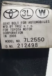 212498 ремінь безпеки третього ряду Toyota Corolla Verso AR10 2007