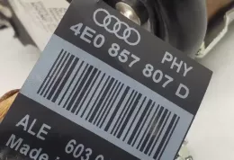 602960900 ремінь безпеки заднього центрального сидіння Audi A8 S8 D3 4E 2007