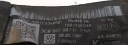 3C0857807H ремінь безпеки заднього центрального сидіння Volkswagen PASSAT B6 2005