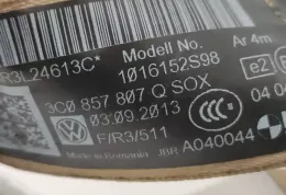 3C0857807Q ремінь безпеки заднього центрального сидіння Volkswagen PASSAT B7 2012