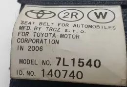 140740 ремінь безпеки заднього центрального сидіння Toyota Corolla Verso AR10 2004