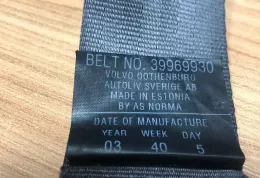 39969930 ремінь безпеки заднього центрального сидіння Volvo S60 2002