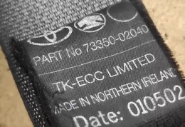 040860 ремень безопасности заднего центрального сиденья Toyota Corolla E120 E130 2002