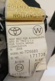 171739 ремінь безпеки заднього центрального сидіння Toyota Corolla Verso AR10 2007