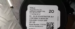 111SSF12000 ремень безопасности заднего сиденья Tesla Model 3 2019