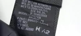 898201J0009PT ремінь безпеки заднього сидіння Hyundai i20 (PB PBT) 2013