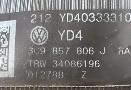 YD40333310L ремень безопасности заднего сиденья Volkswagen PASSAT B7 2012