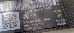 YD403192110 ремень безопасности заднего сиденья Volkswagen PASSAT B7 2012