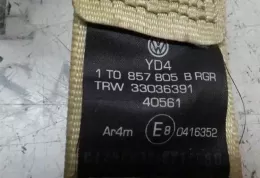 1T0857805BRGR ремінь безпеки заднього сидіння Volkswagen Touran I 2003