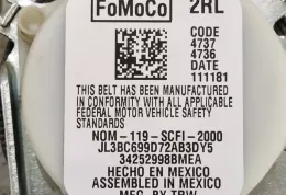 JL3BC699D72AB3DY5 ремень безопасности заднего сиденья Ford F150 2018