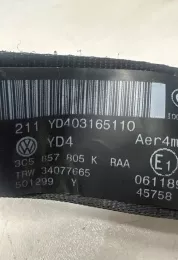 YD403165110 ремінь безпеки заднього сидіння Volkswagen PASSAT B7 2011