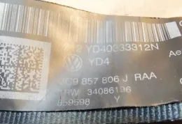 3C9857806JRAA ремень безопасности заднего сиденья Volkswagen PASSAT B7 2013