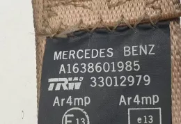 375001R ремень безопасности заднего сиденья Mercedes-Benz ML W163 2001