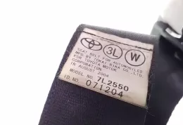 TOYOTA7L2550 ремінь безпеки заднього сидіння Toyota Corolla Verso E121 2006