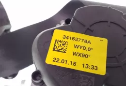 34163778A ремінь безпеки заднього сидіння Skoda Fabia Mk3 (NJ) 2017