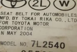 055873 ремінь безпеки заднього сидіння Toyota Corolla Verso E121 2007