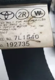 192735 ремень безопасности заднего сиденья Toyota Corolla Verso AR10 2007