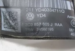 YD40334711Q ремень безопасности заднего сиденья Volkswagen PASSAT B7 2012