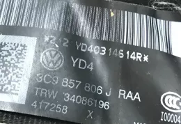 3C9857806RAA ремень безопасности заднего сиденья Volkswagen PASSAT B7 2012