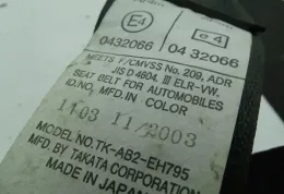 TKAB2EH795 ремінь безпеки заднього сидіння Mazda RX8 2008