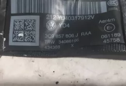 YD40317912V ремень безопасности заднего сиденья Volkswagen PASSAT B7 2014