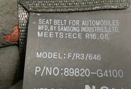 89820G4100 ремінь безпеки заднього сидіння Hyundai i30 2019