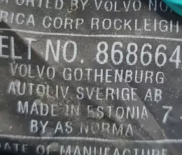 8686647 ремінь безпеки заднього сидіння Volvo XC90 2003
