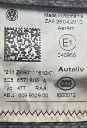 926042010 ремінь безпеки заднього сидіння Volkswagen PASSAT CC 2009