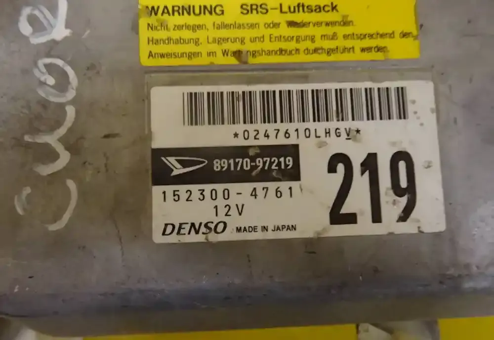 8917097219 блок управління airbag (srs) Daihatsu Cuore 2004