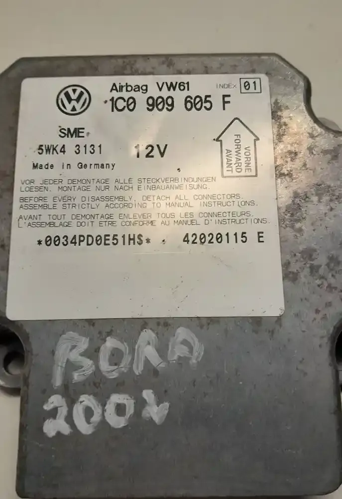 42020115E блок управління airbag (srs) Volkswagen Bora 2003
