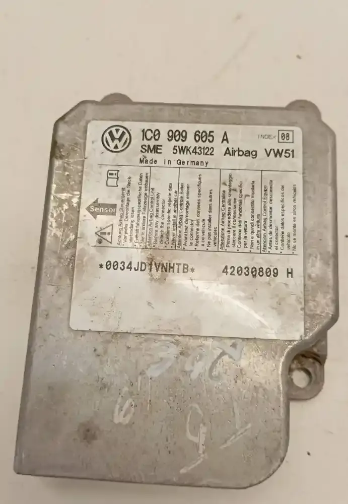 42030809H блок управління airbag (srs) Volkswagen Transporter - Caravelle T5 2007