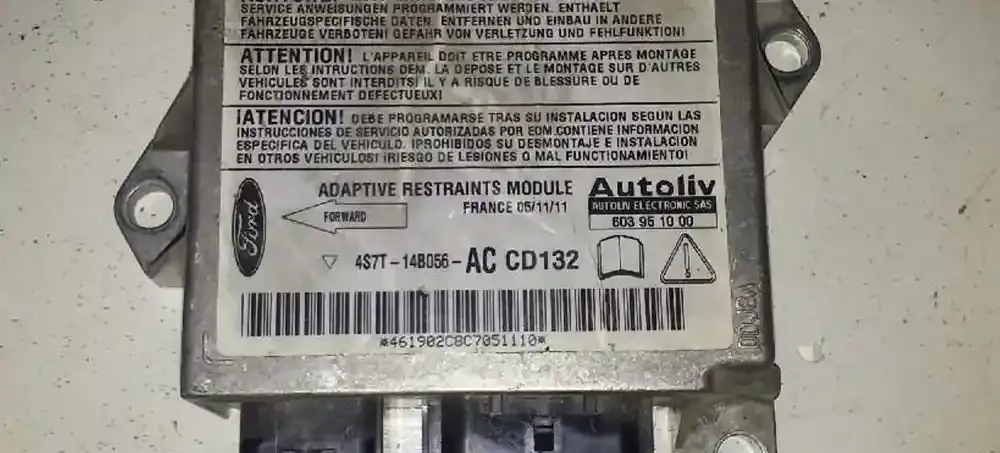 4S7T14B05AC блок управління airbag (srs) Ford Mondeo Mk III 2005