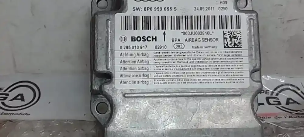 8P0959655SZ05 блок управління airbag (srs) Audi A3 S3 A3 Sportback 8P 2011