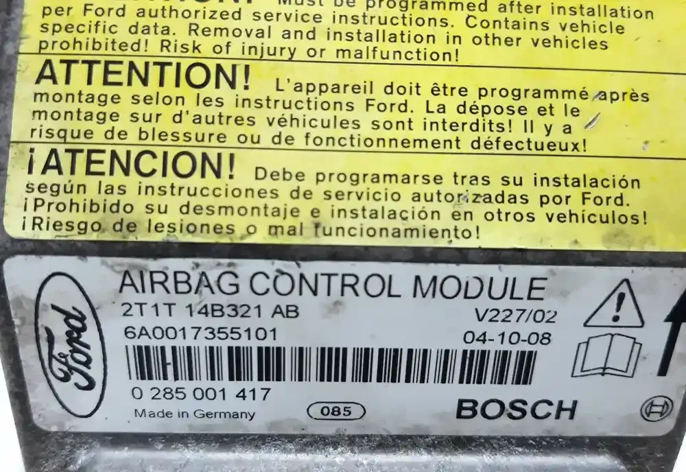 146381 блок управления AirBag (SRS) Ford Transit - Tourneo Connect 2002