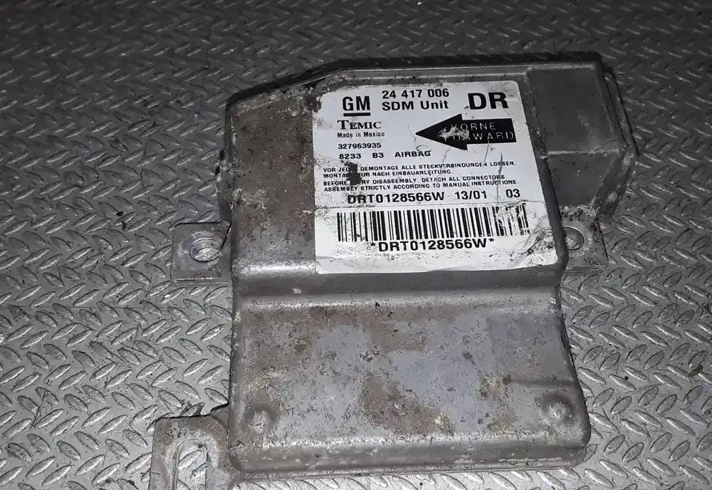 3279636935 блок управління airbag (srs) Opel Corsa C 2002