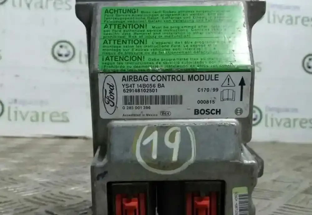 629148102501 блок управления AirBag (SRS) Ford Focus 2000