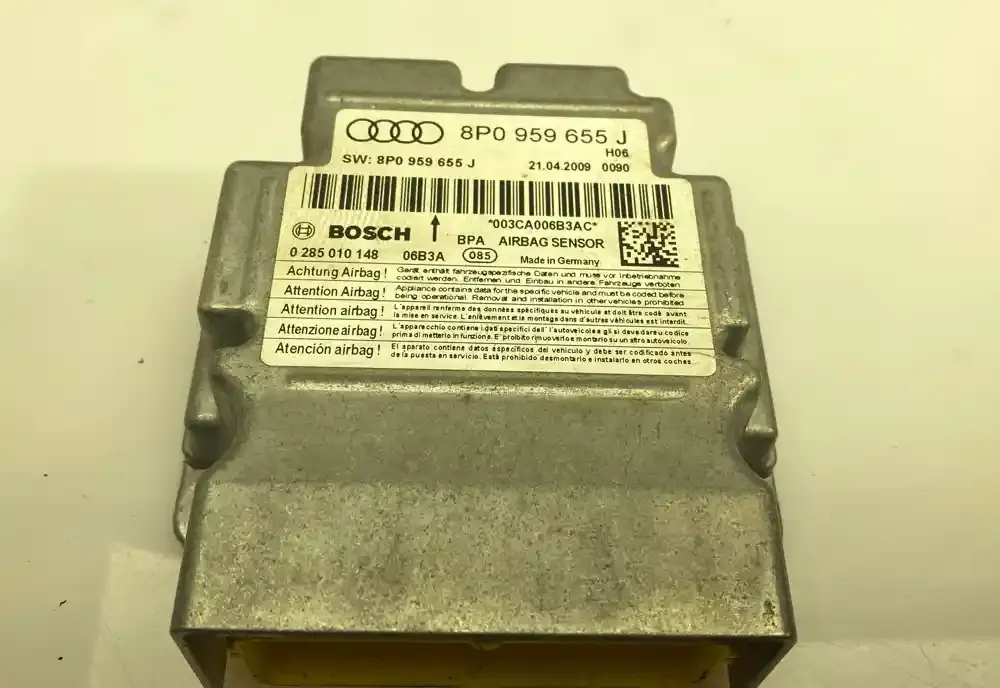 0285010148 блок управління airbag (srs) Audi A3 S3 A3 Sportback 8P 2009