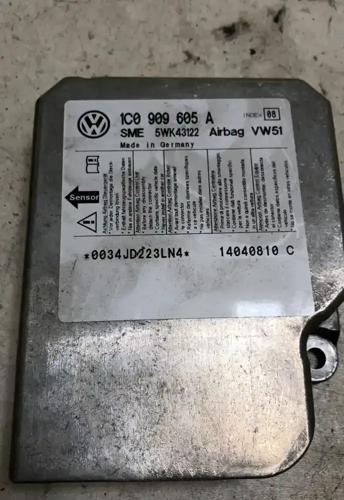 14040810C блок управления AirBag (SRS) Volkswagen Transporter - Caravelle T5 2005