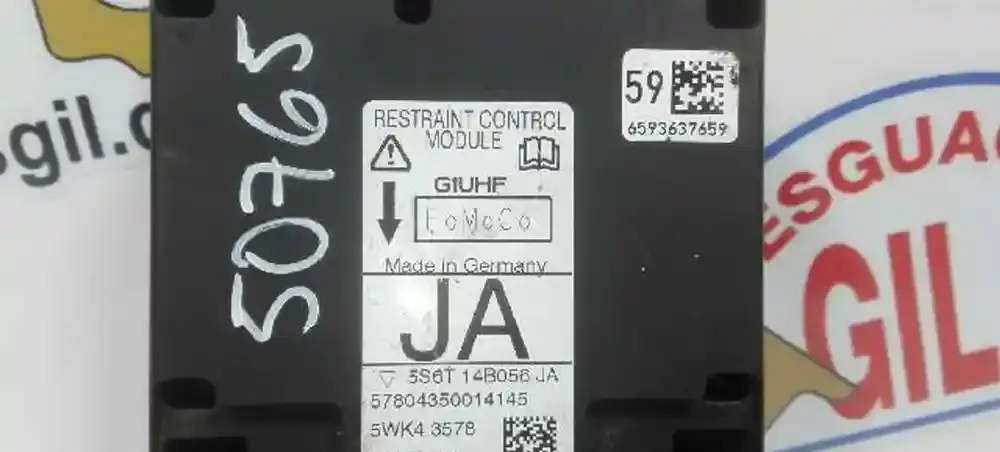 50765 блок управления AirBag (SRS) Ford Fiesta 2001