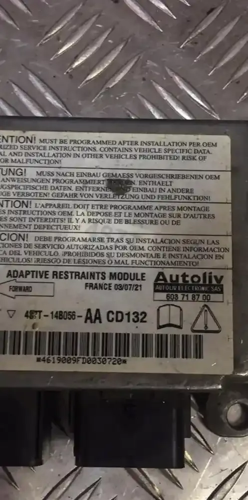 487T14B056AA блок управління airbag (srs) Ford Mondeo Mk III 2000