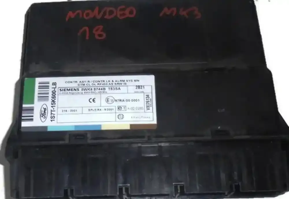 3S7T15K600LB блок управления AirBag (SRS) Ford Mondeo Mk III 2000